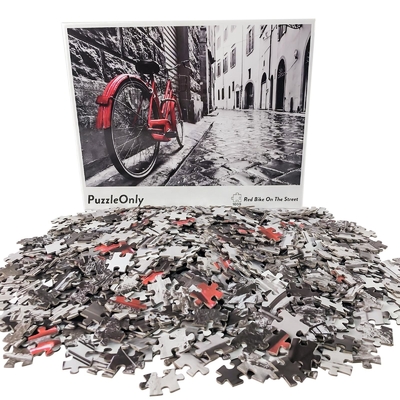 1000pcs ভিন্ন আকৃতির কাস্টম মেড জিগস পাজল 1 কালার প্রিন্টিং
